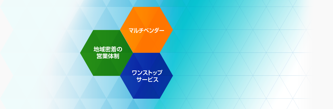 マルチベンダー 地域密着の営業体制 ワンストップサービス